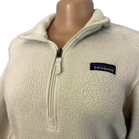 Patagonia Synchilla Cream 1/4 Zip Pullover - Picture 2 of 9